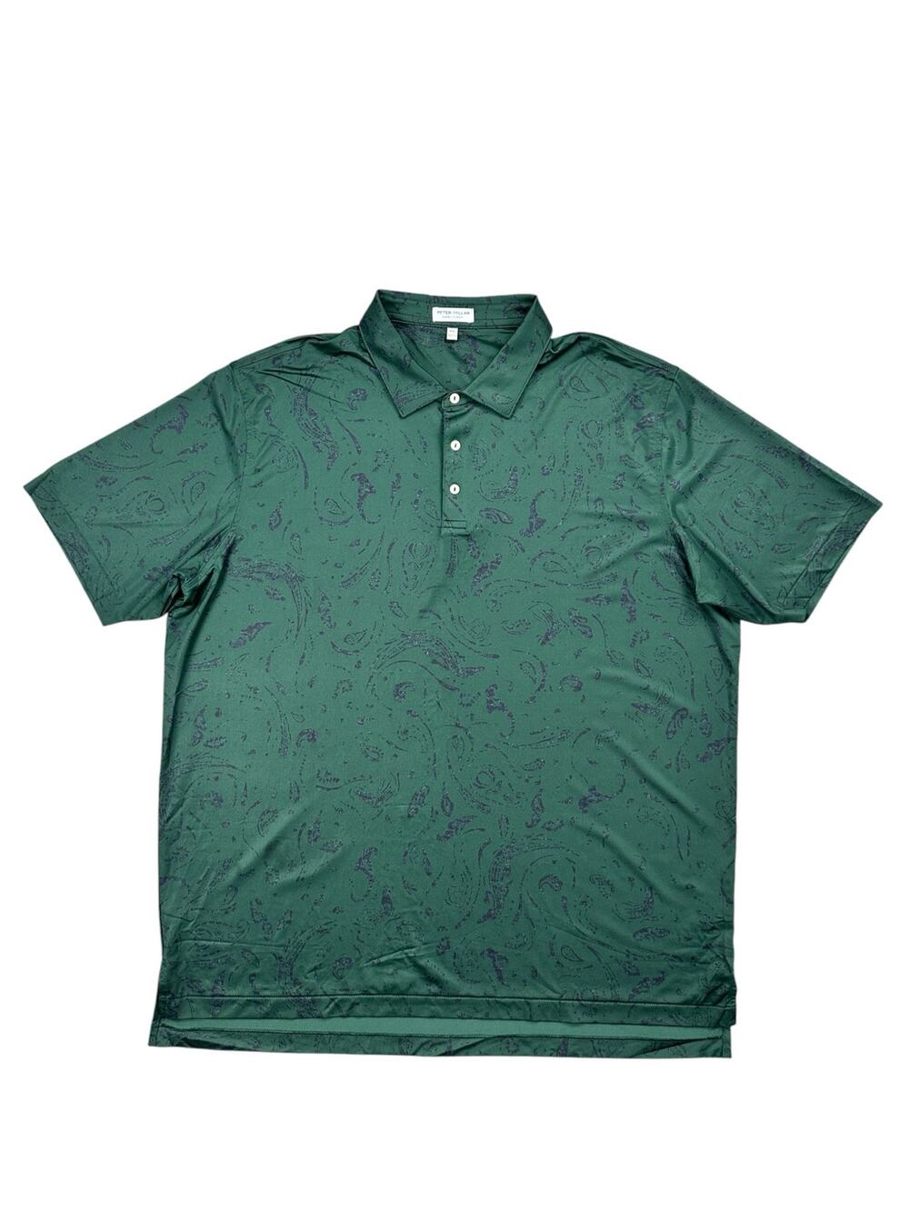 Peter Millar Balsam Gator Baitik Summer Comfort Performance Jersey Polo — 2XL